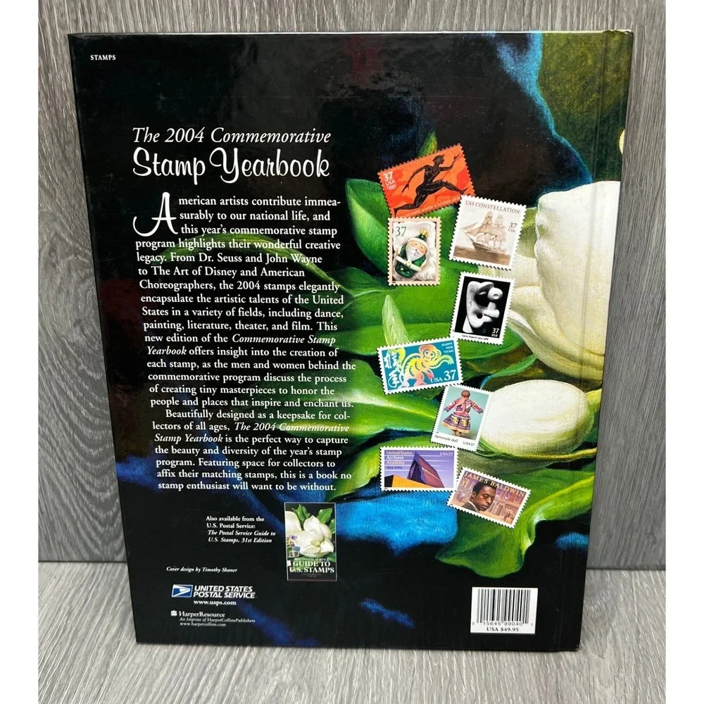 USPS The 2004 Commemorative Stamp Yearbook Hardcover Book Disney John Wayne Art